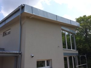 Rekonstrukce střechy oplechování Titanzinek rheinzink